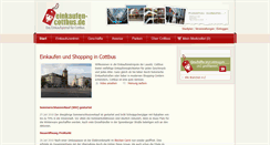 Desktop Screenshot of einkaufen-cottbus.de