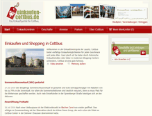 Tablet Screenshot of einkaufen-cottbus.de